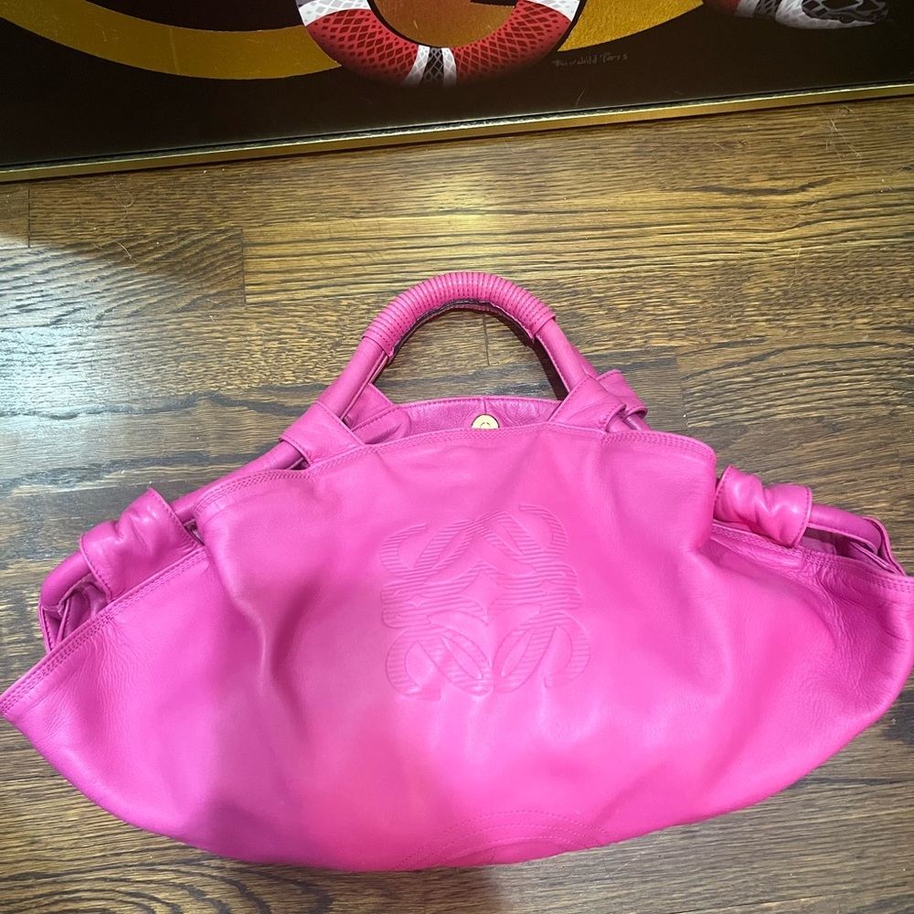 Loewe Pink Nappa Anagram Bag